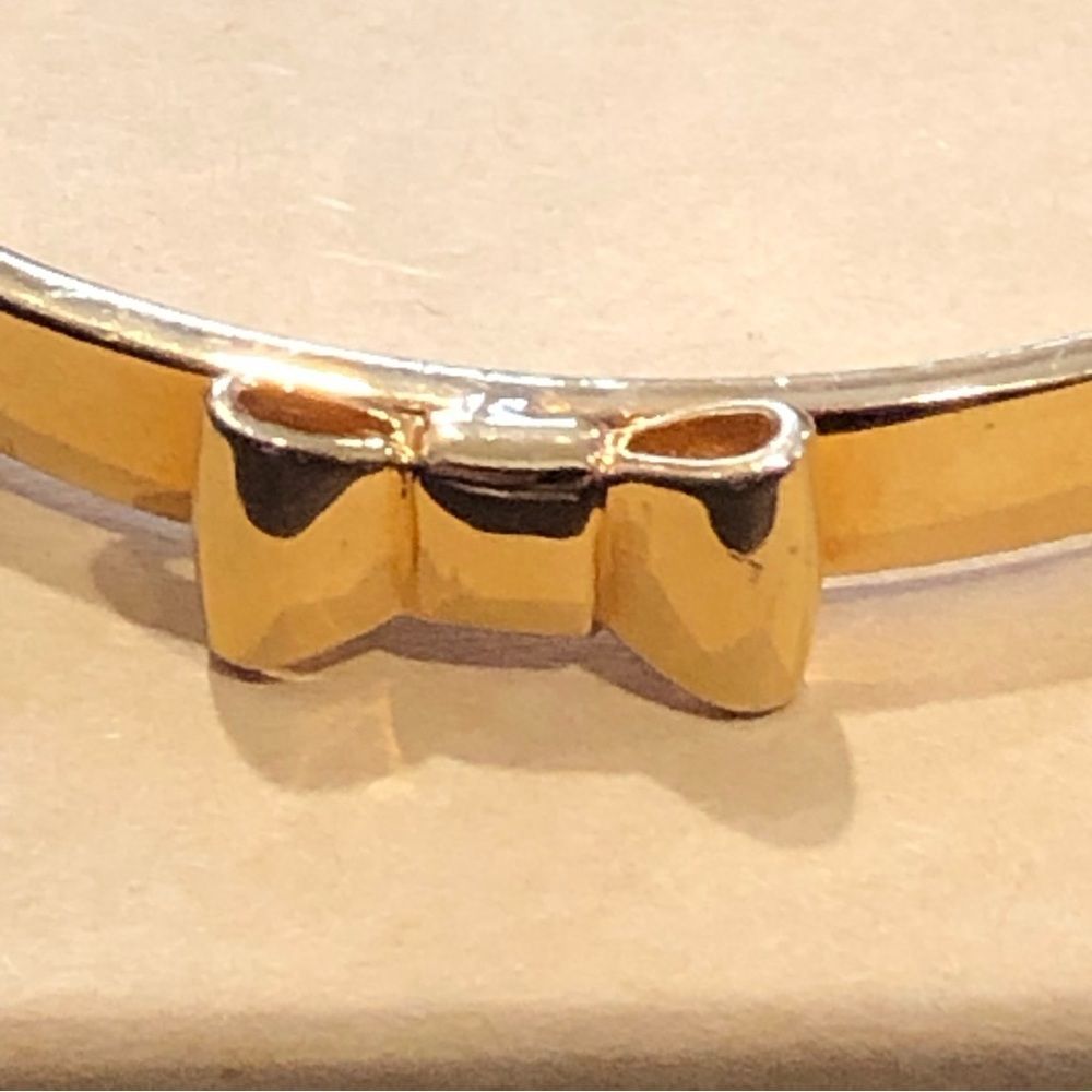 KATE SPADE Gold Bangle Bracelet With Gold Bow - Picture 2 of 9